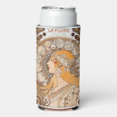 Jugendstil-Elegance - Alphonse Mucha's Zodiaque Selters Dosenkühler (Seltzer Rückseite)