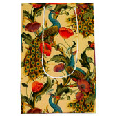 Jugendstil-Elegance: Sidewall, The Peacock, 1896 Mittlere Geschenktüte (Rückseite)