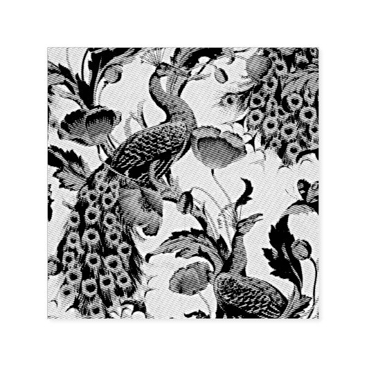 Jugendstil-Elegance: Sidewall, The Peacock, 1896 Permastempel (Design)