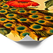 Jugendstil-Elegance: Sidewall, The Peacock, 1896 Poster (Ecke)