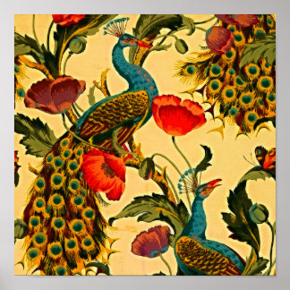 Jugendstil-Elegance: Sidewall, The Peacock, 1896 Poster
