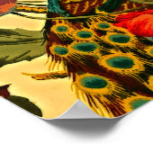 Jugendstil-Elegance: Sidewall, The Peacock, 1896 Poster (Ecke)