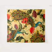 Jugendstil-Elegance: Sidewall, The Peacock, 1896 Wandteppich (Vorderseite (Horizontal))