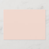 Jugendstil Elegante Hochzeiten Details Rosa und Go Begleitkarte (Rückseite)