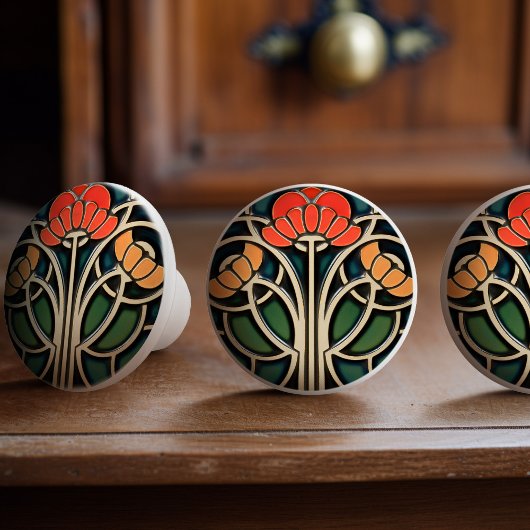 Jugendstil Eleganz Knöpfe Griff