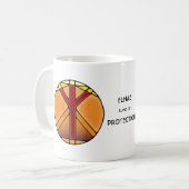Jugendstil Elhaz Rune Tasse - SCHUTZ! (Vorderseite Links)