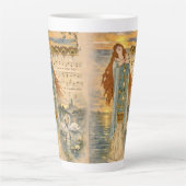 Jugendstil Elsa Lohengrin mit Schwänen Milchtasse (Vorderseite)