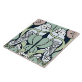 Jugendstil-Eulen-Nest-Muster-Kunstfliese oder -Unt Fliese (Seite)