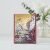 Jugendstil-Fantasie 1 Postkarte (Stehend Vorderseite)