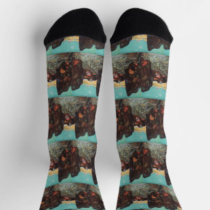 Jugendstil-Fantasieblasen im Canyondekor Socken