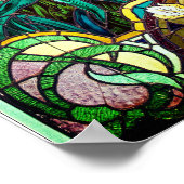 Jugendstil-Farbglas Poster (Ecke)