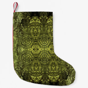 Jugendstil: Farbige Vintage-Verzierung. Kleiner Weihnachtsstrumpf