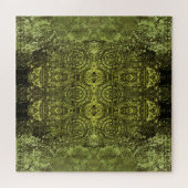 Jugendstil: Farbige Vintage-Verzierung. Puzzle (Horizontal)