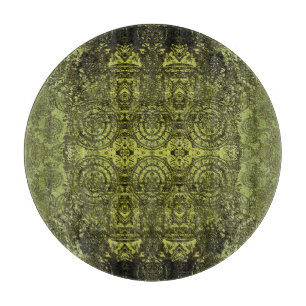 Jugendstil: Farbige Vintage-Verzierung. Schneidebrett
