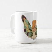 Jugendstil-Fee-Aufkleber  Kaffeetasse (Vorderseite Links)