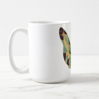 Jugendstil-Fee-Aufkleber Kaffeetasse