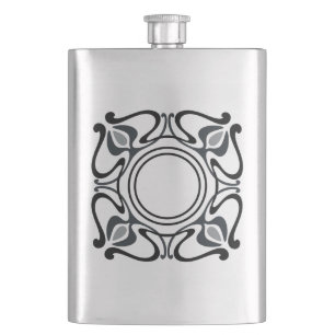 Jugendstil-Flasche Flachmann