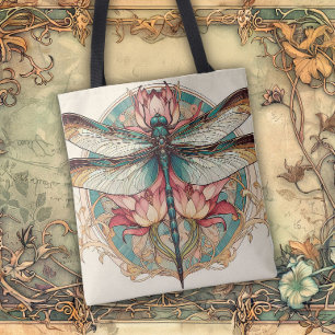 Jugendstil fließende Linien der Schönheit Tasche