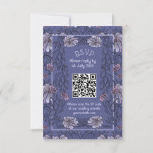 Jugendstil floral - RSVP-Karte