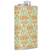 Jugendstil: Florale Eleganz Flachmann (Rechts)