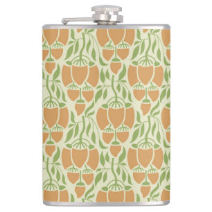Jugendstil: Florale Eleganz Flachmann