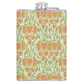 Jugendstil: Florale Eleganz Flachmann (Rückseite)