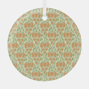 Jugendstil: Florale Eleganz Ornament Aus Glas