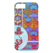 Jugendstil florale Textilkunst verneuil lila Butto Case-Mate iPhone Hülle (Rückseite)