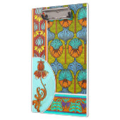 Jugendstil florale Vintage Textilkunst verneuil Klemmbrett (Links)