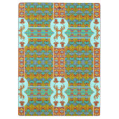 Jugendstil florale Vintage Textilkunst verneuil Klemmbrett (Rückseite)