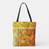 Jugendstil florales Gourmet elegantes fallorange g Tasche (Rückseite)