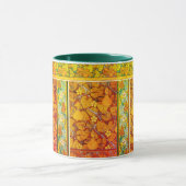 Jugendstil florales Gourmet elegantes fallorange g Tasse (Zentrum)