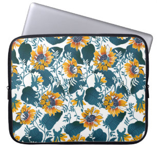 Jugendstil, florales Muster. Laptopschutzhülle