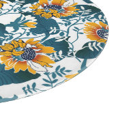 Jugendstil, florales Muster. Schneidebrett (Ecke)