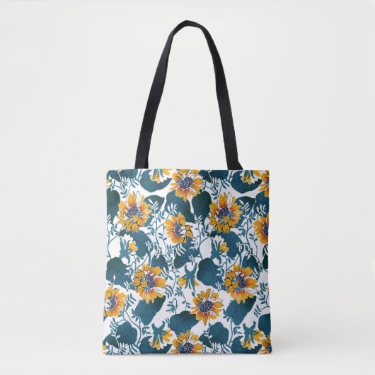 Jugendstil, florales Muster. Tasche (Vorderseite)