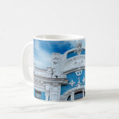 Jugendstil-Fragment (Jugenstil). Der Bogen Kaffeetasse (Vorderseite Links)
