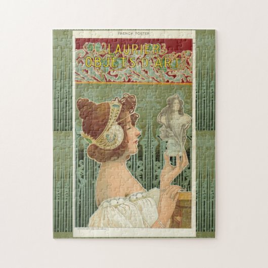 Jugendstil-Frau Französisch Art henri livemont Puzzle (Vertikal)