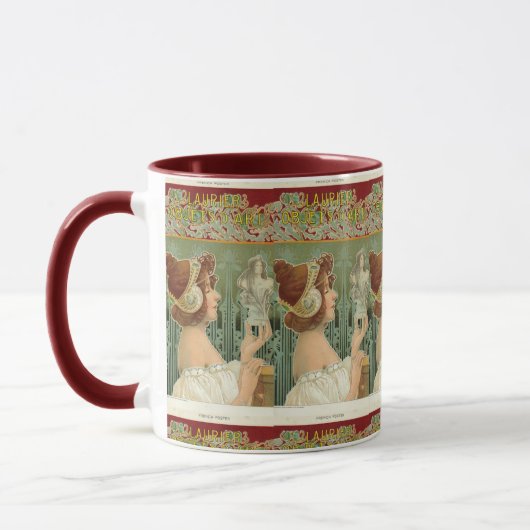 Jugendstil-Frau Französisch Art henri livemont Tasse (Links)