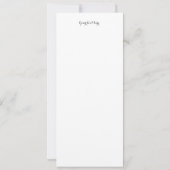 Jugendstil-Frau in Blume unter dem Halbmond Karte (Rückseite)