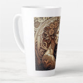 Jugendstil-Frau Latte-Tasse Milchtasse (Linke Ecke)