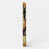 Jugendstil-Frau mit Blume, schwarz Case-Mate iPhone Hülle (Hinten/Links)