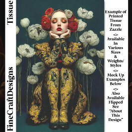 Jugendstil Frauenportrait DQ3R Decoupage Seidenpapier