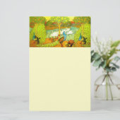 Jugendstil-Friedhöfe und Schwäne Briefpapier (Stehend Vorderseite)