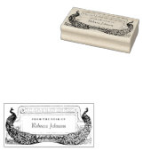 Jugendstil-Friedhofslabel oder Stationierung Gummistempel (Stempel)