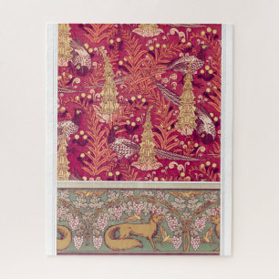 Jugendstil-Fuchs-Fasan Fingerhut Verneuil Puzzle