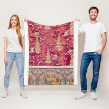 Jugendstil-Fuchs Fasan Foxglove verneuil Fleece