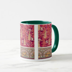 Jugendstil-Fuchs Fasan Foxglove verneuil rot Tasse