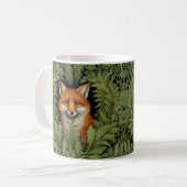 Jugendstil-Fuchs im Wald Kaffeetasse (Vorderseite Links)