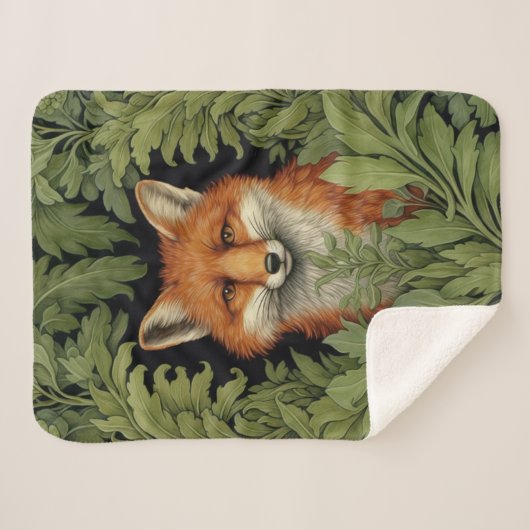 Jugendstil-Fuchs im Wald Sherpadecke (Vorderseite (Horizontal))