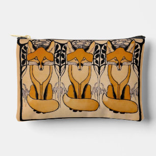 Jugendstil-Füchse Zubehörtasche